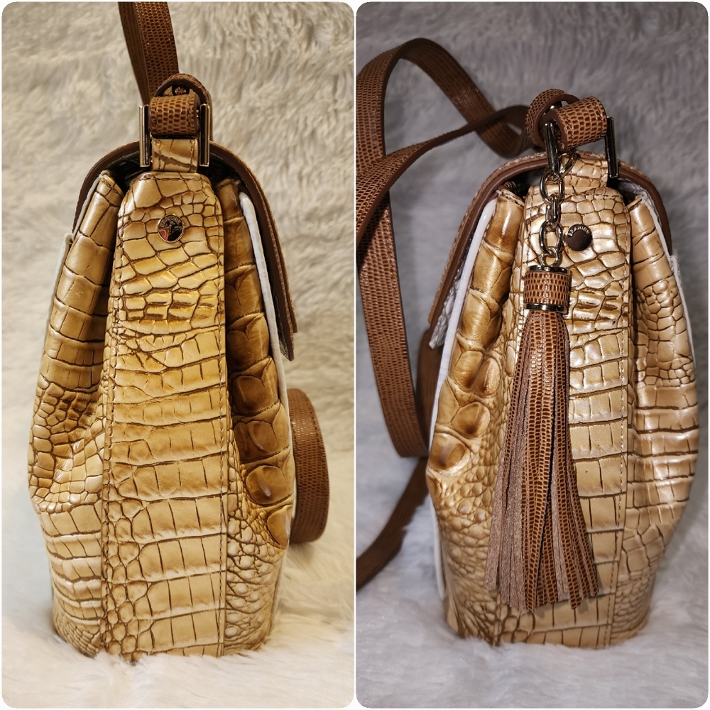 Brahmin Margo Crossbody Bag In Dune Alamosa - Picture 10 of 11